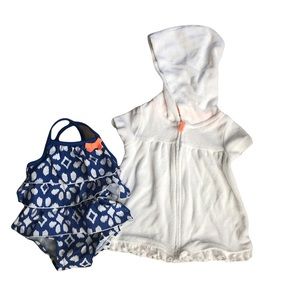 Like new!Adorable 3mo bathing suit set! 🩱
